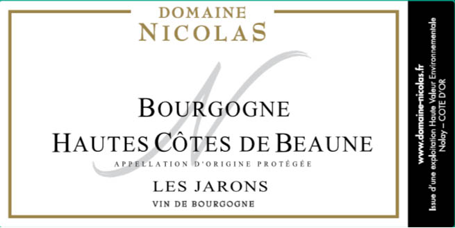Hautes Côtes de Beaune Les Jarons